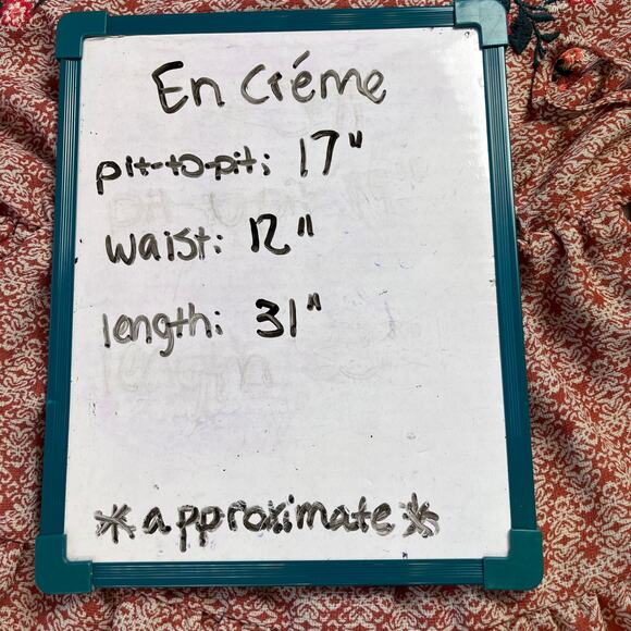 En Crème Embroidered Red Mini Dress Tassel Sides Boho Summer Festival Medium - Picture 12 of 12